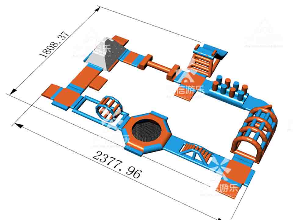 Inflatable Floating Water Park obstacle course aqua park