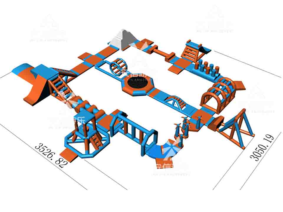 Inflatable Floating Water Park obstacle course aqua park