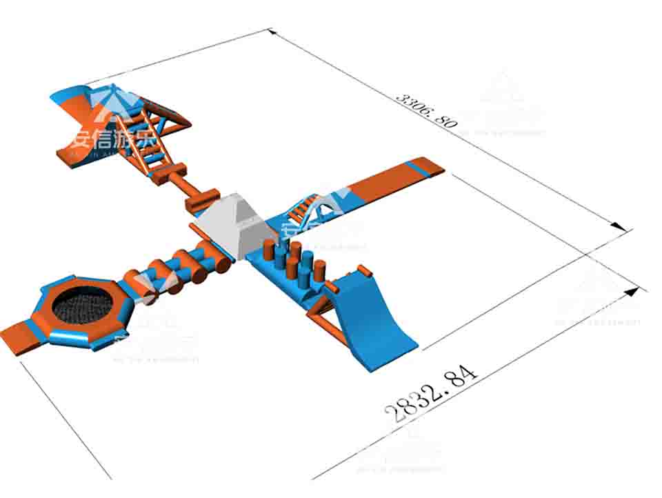 Inflatable Floating Water Park obstacle course aqua park