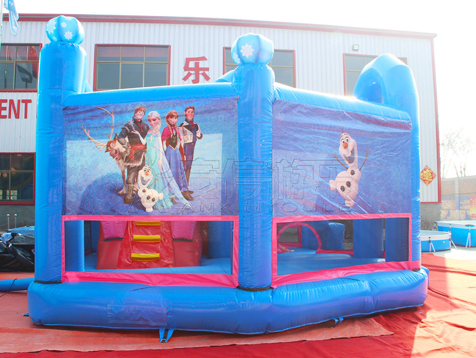 inflatable frozen castle 6.5x5.5x4m