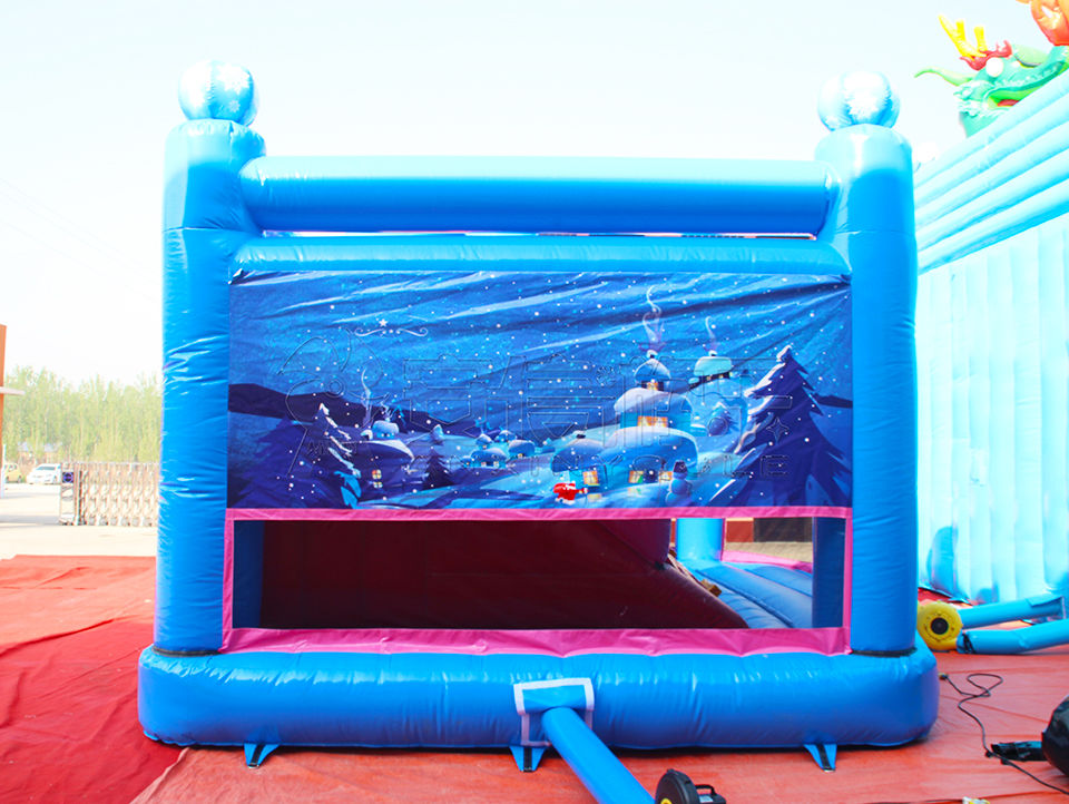 inflatable frozen castle 6.5x5.5x4m