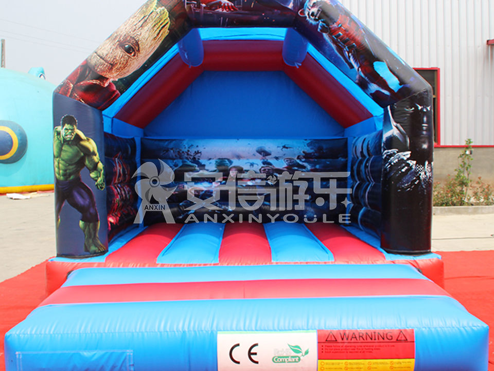 inflatable superman castle 4.5x3.6m
