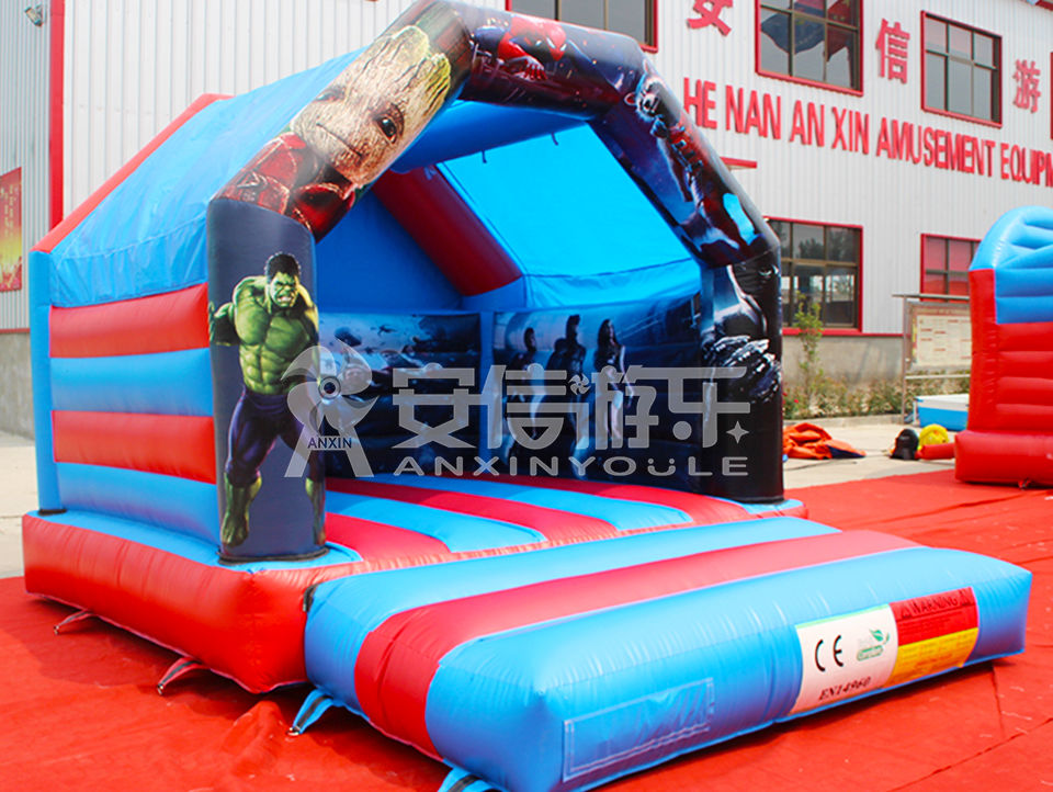 inflatable superman castle 4.5x3.6m