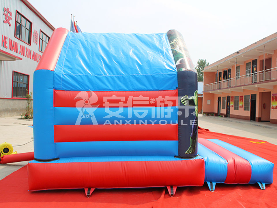 inflatable superman castle 4.5x3.6m