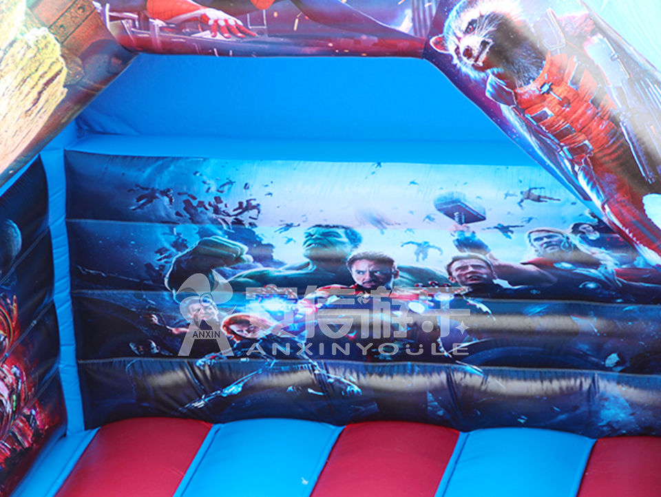 inflatable superman castle 4.5x3.6m