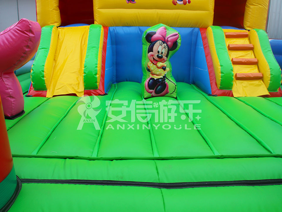 inflatable disney castle playground 6.7x6.7m