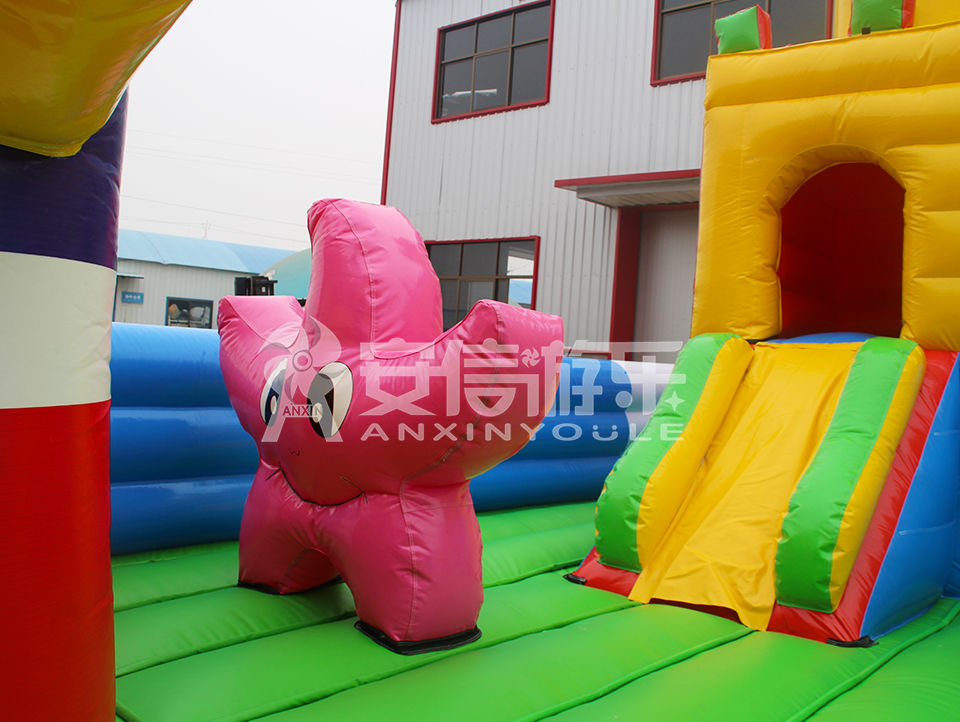 inflatable disney castle playground 6.7x6.7m