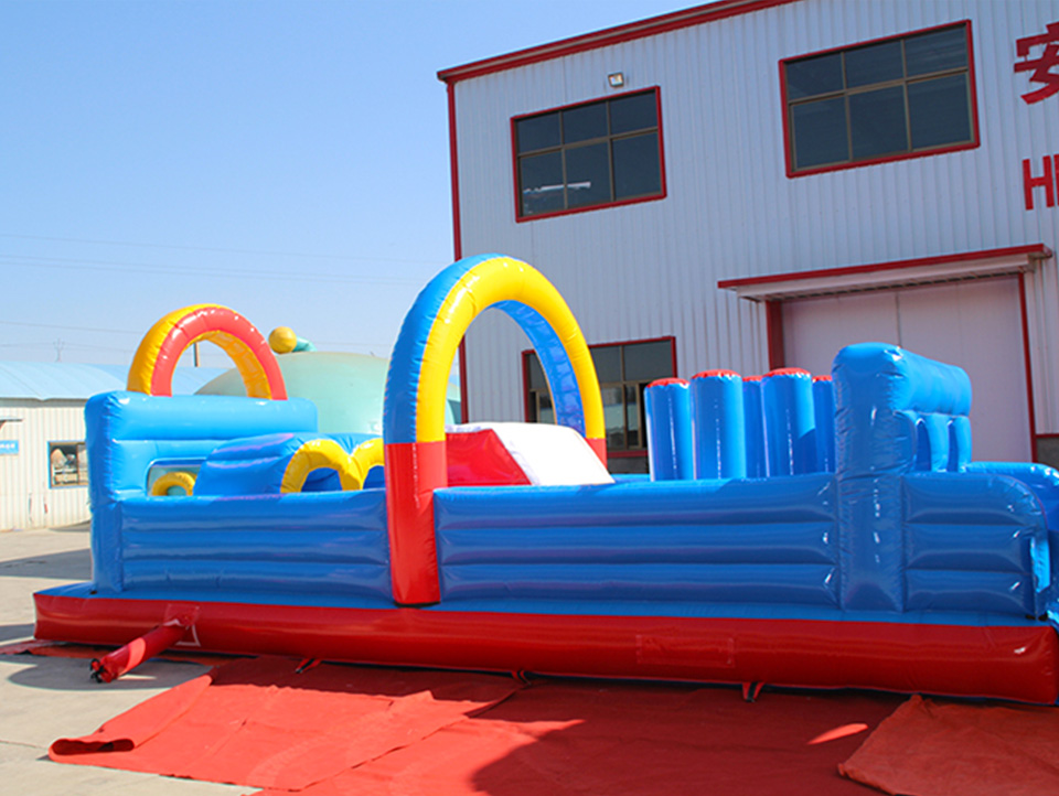 20m length inflatable obstacle course