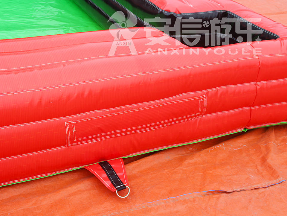 Inflatable snooker soccer ball area