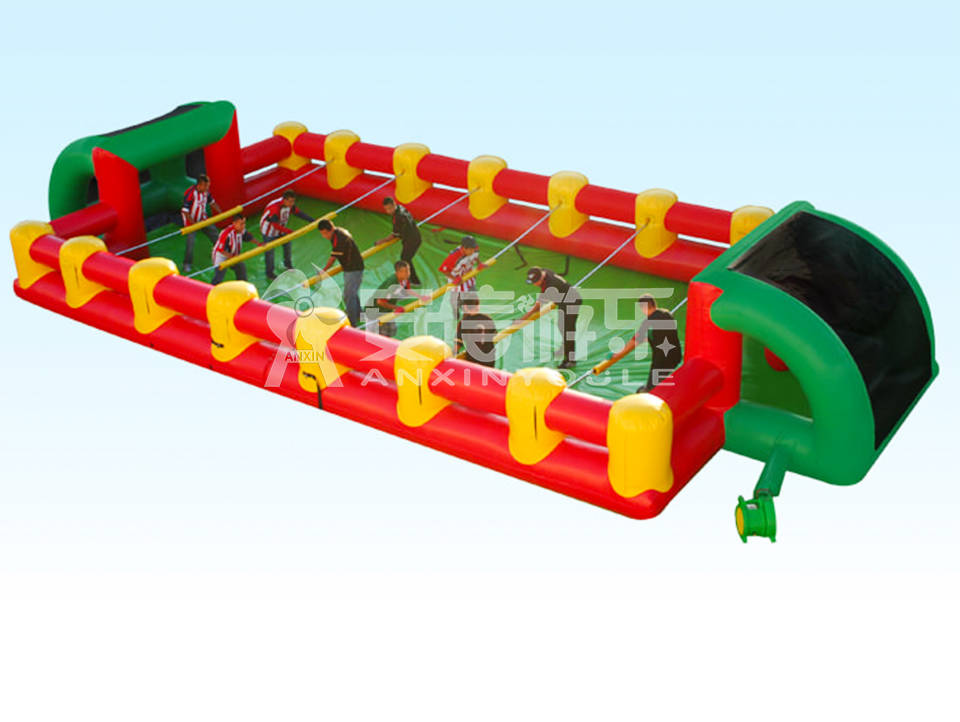 Inflatable foosball game