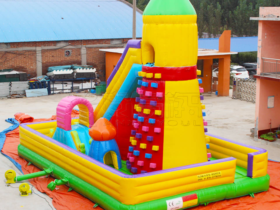 inflatable rock climbing