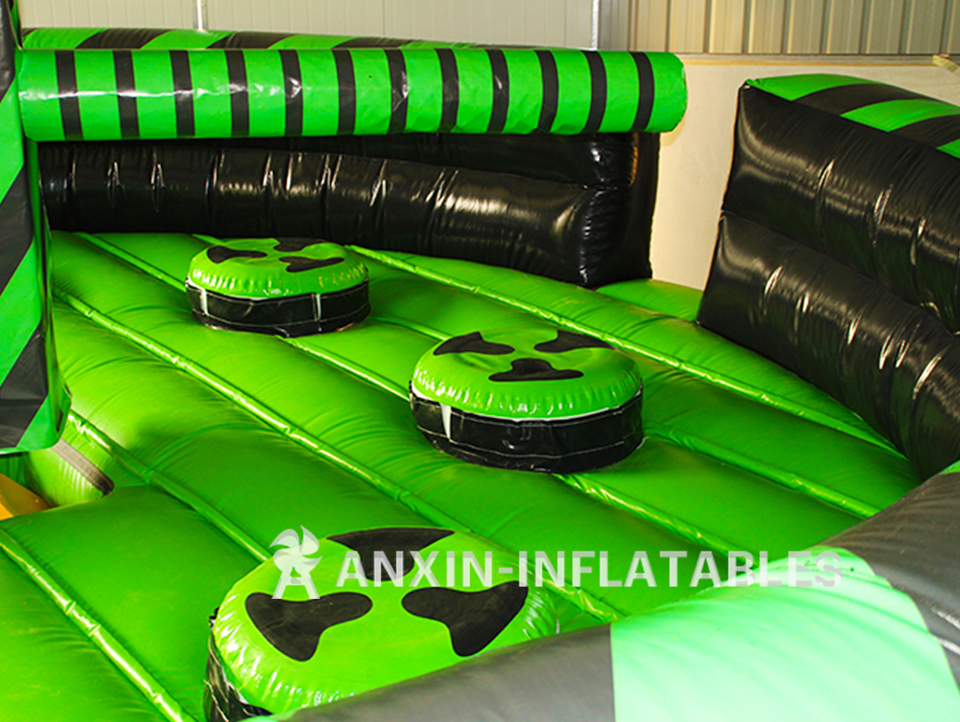 Inflatable mechanical meltdown game