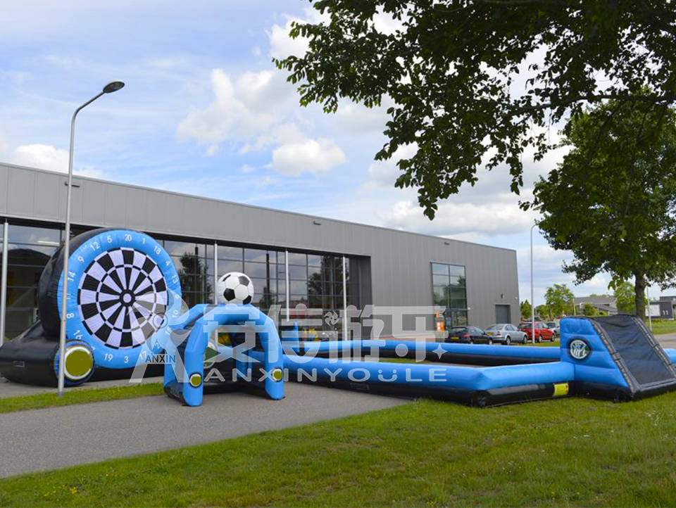 Inflatable soccer dart board game for sale