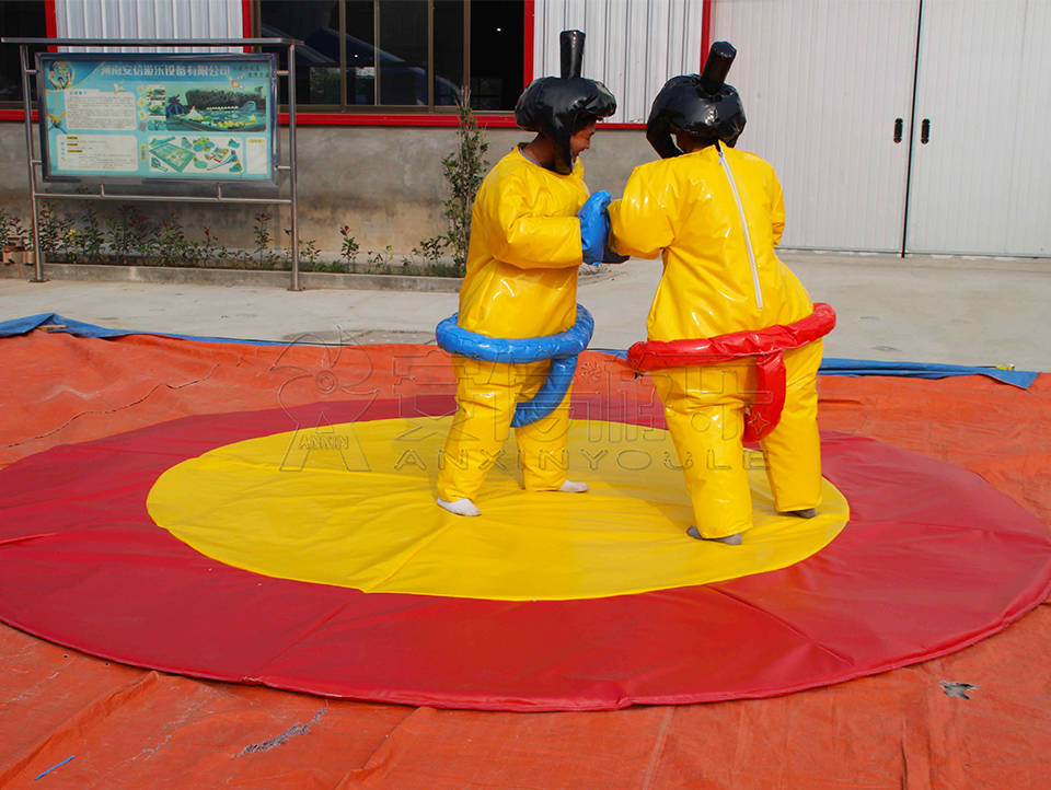 Hot sale inflatable sumo suits with sumo mat