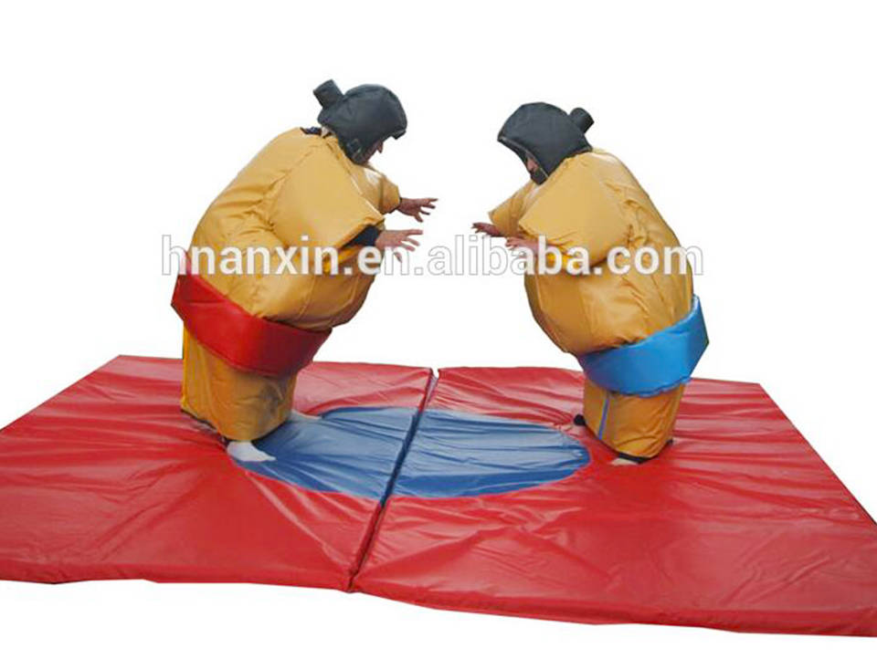 Hot sale inflatable sumo suits with sumo mats