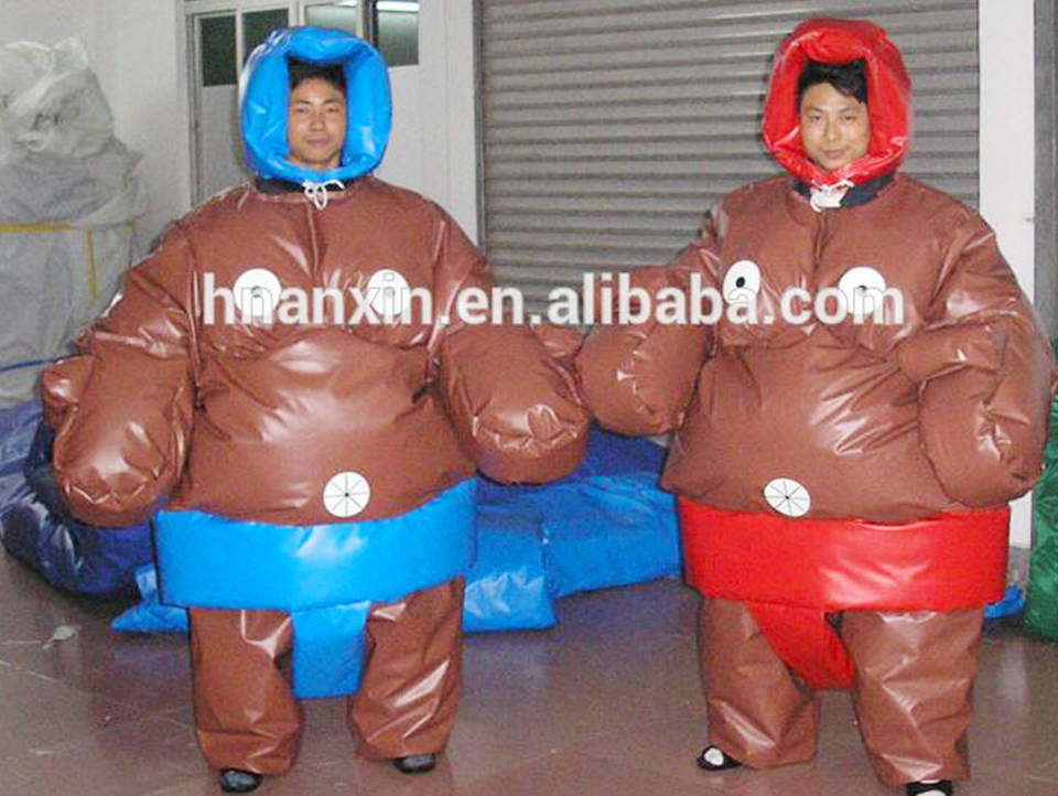 Hot sale inflatable sumo suits with sumo mat