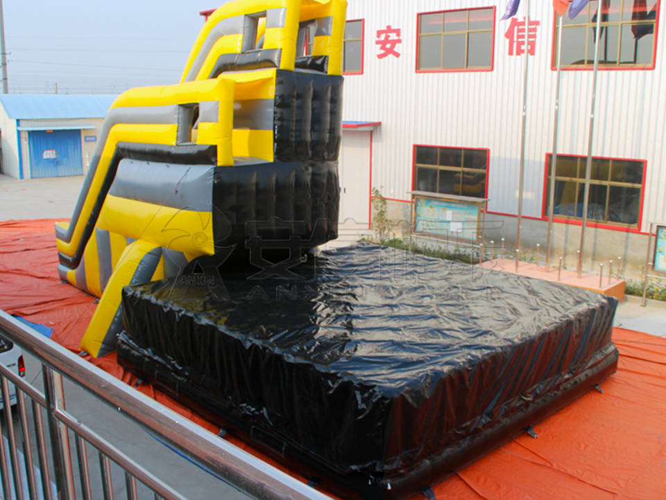Inflatable stunt jumping game with jumping bag
