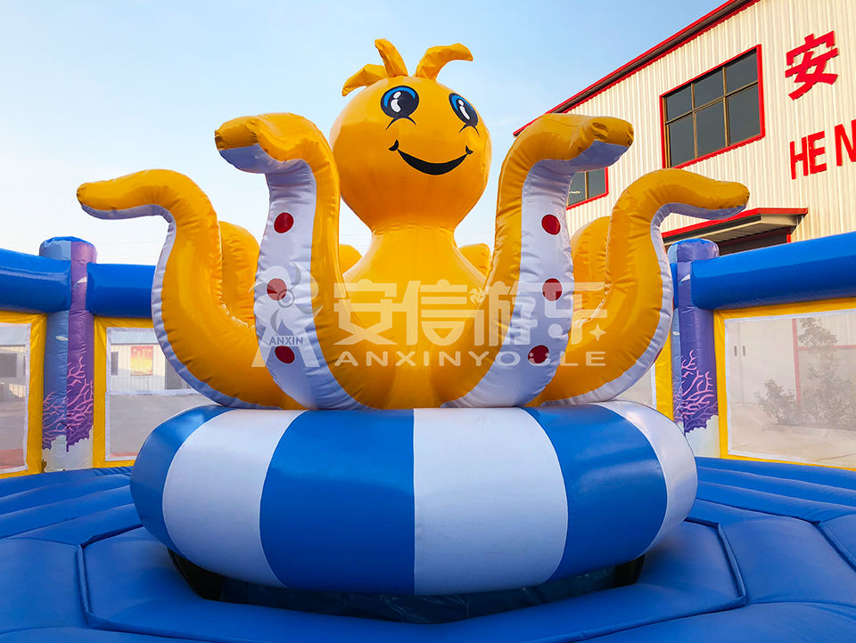 Customized Inflatable octopus mechanical bouncy castle