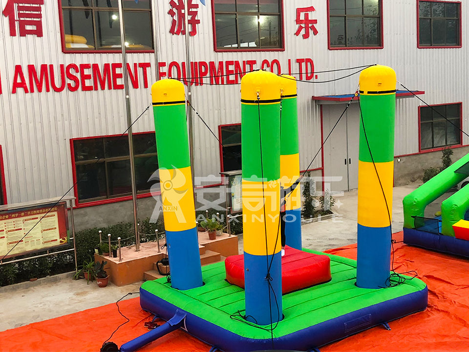 Customized inflatable bungee game