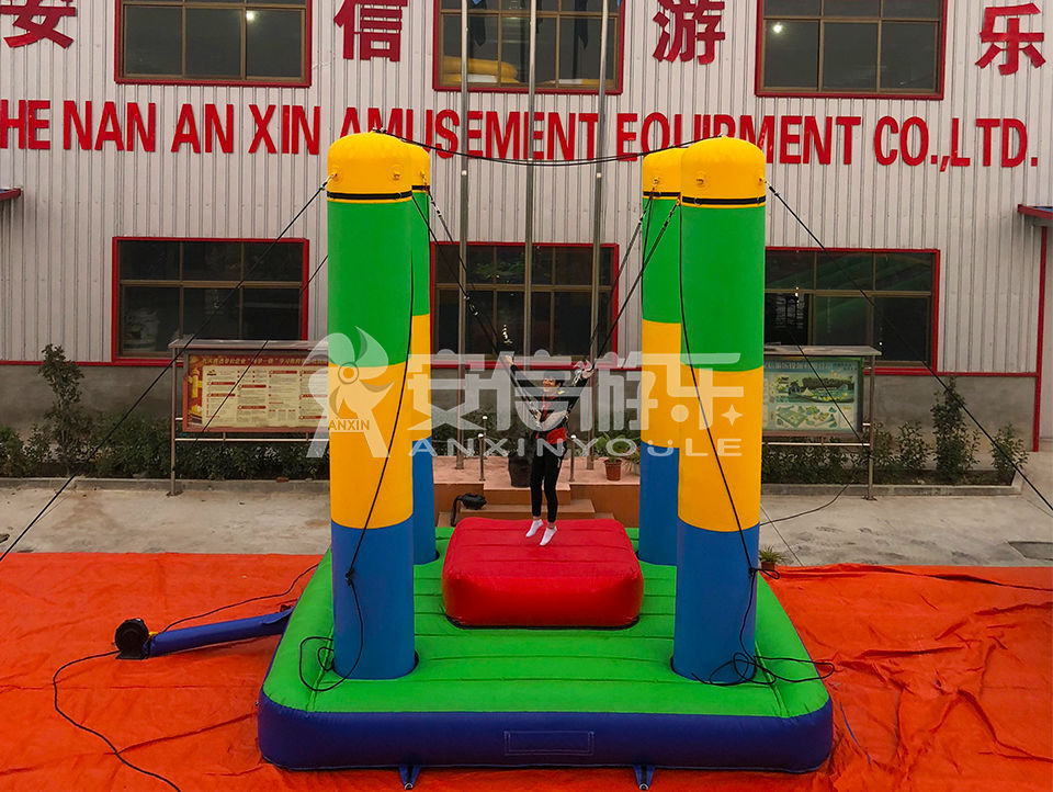 Customized inflatable bungee game