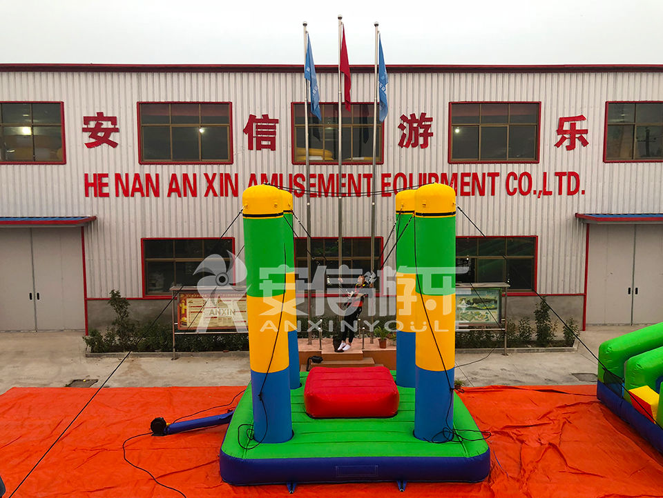 Customized inflatable bungee game