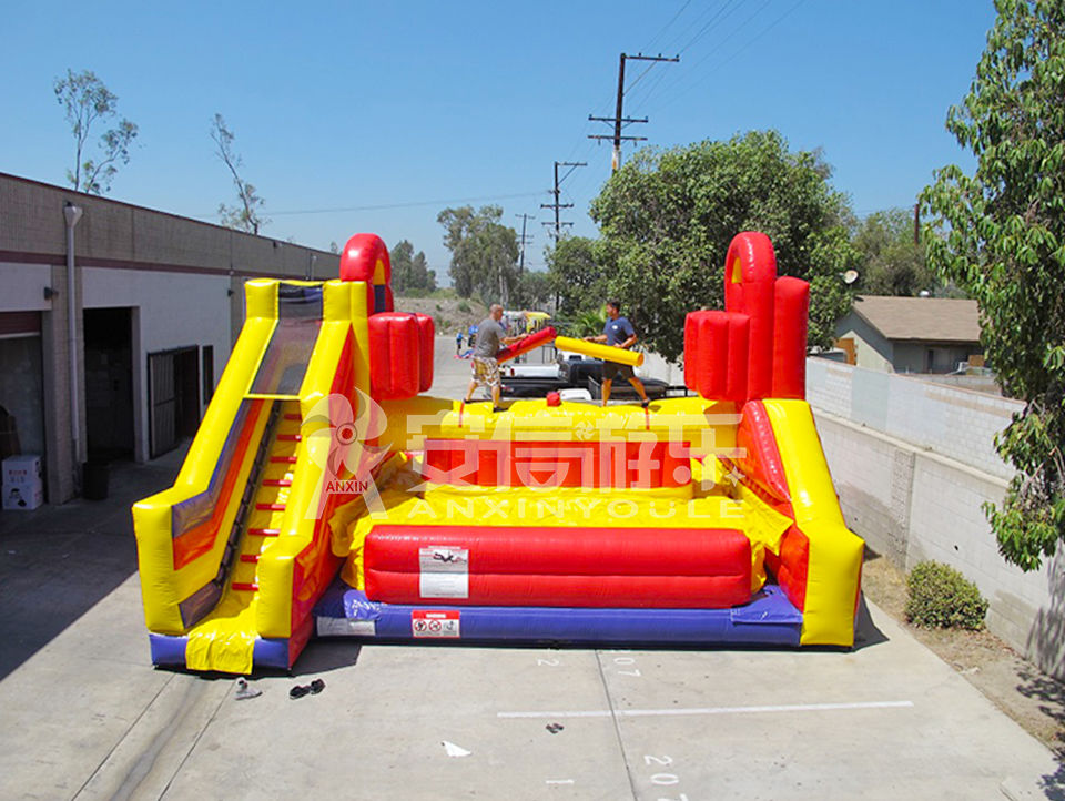 Customized inflatable battle zone inflatable jousting game arena