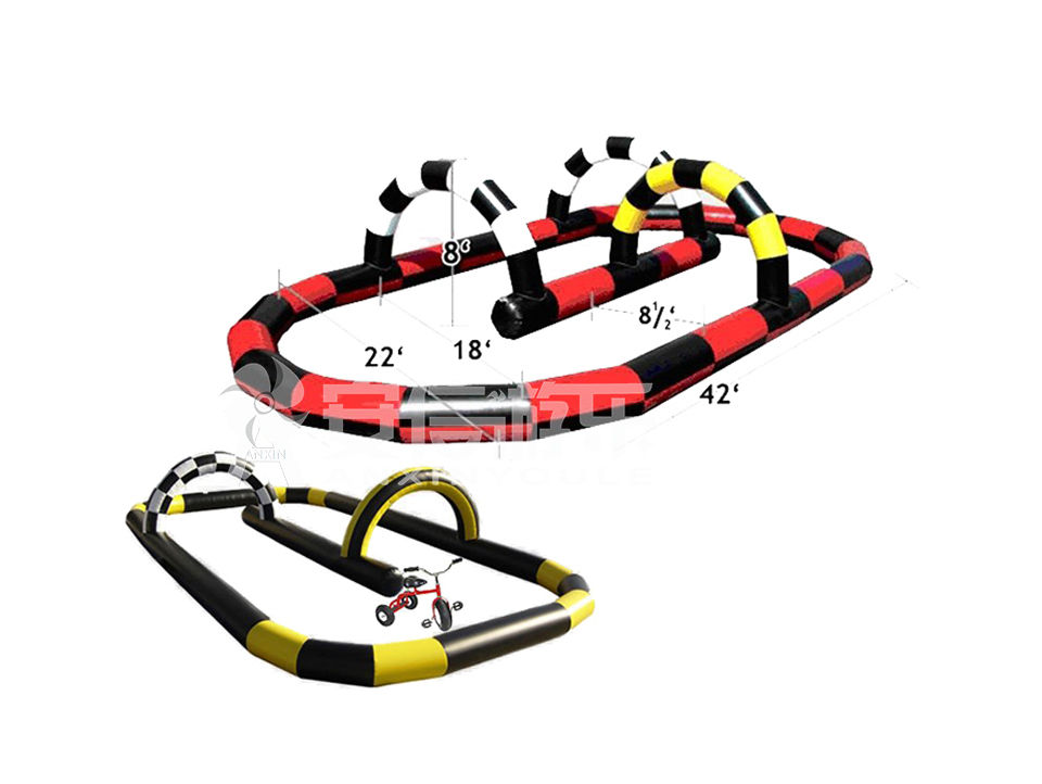 inflatable race track game