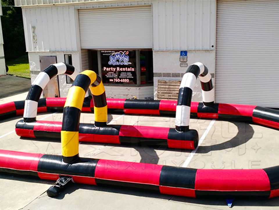 inflatable race track game