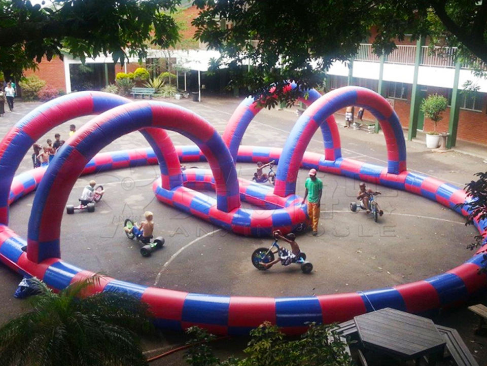 inflatable race track game