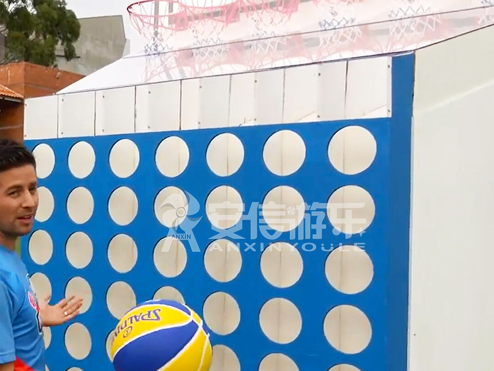 inflatable connect four basketball game