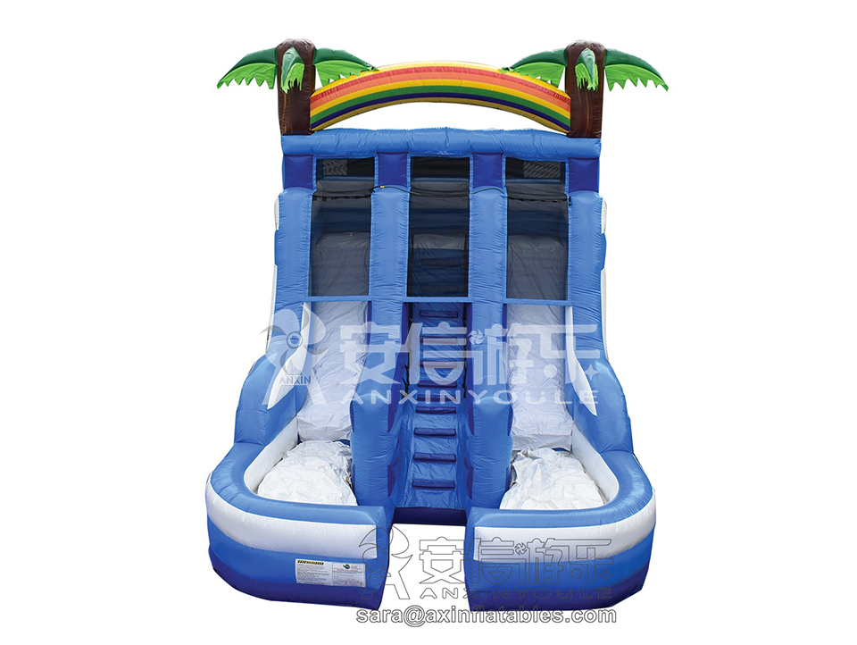 Giant inflatable water slide