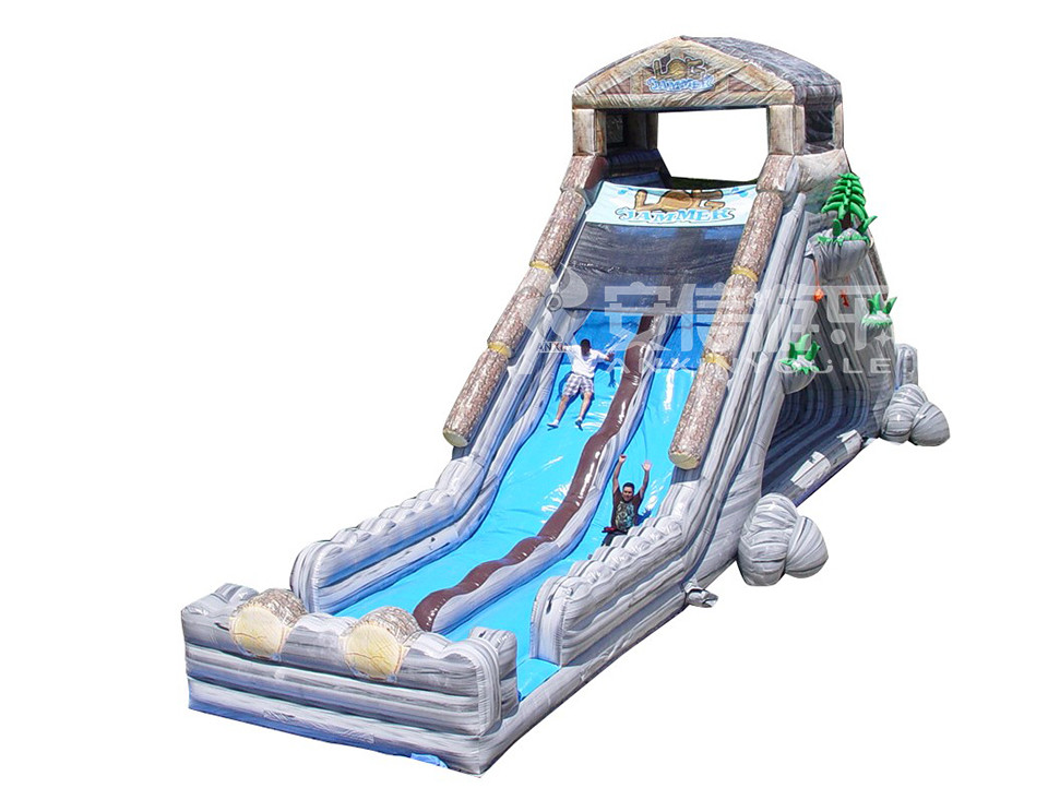 Giant inflatable water slide