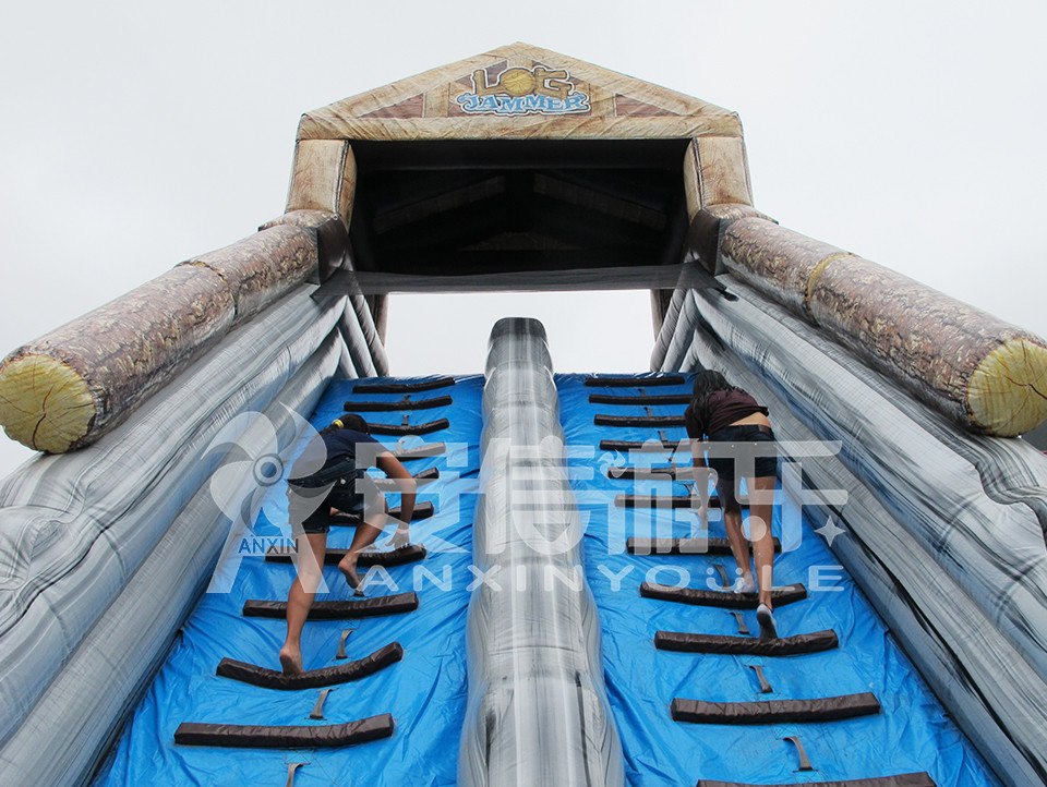 Giant inflatable water slide