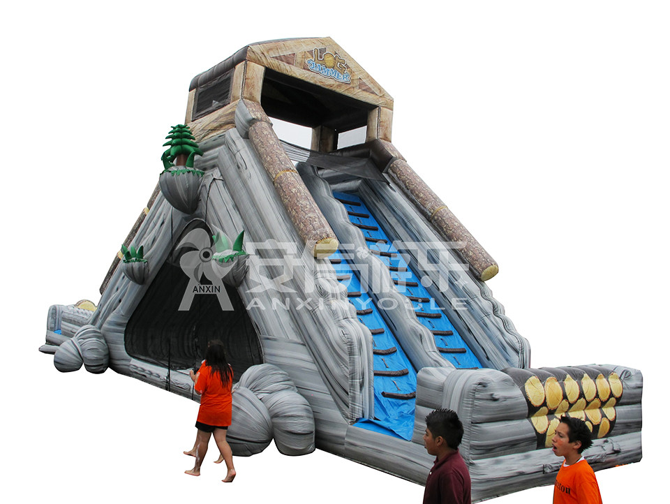 Giant inflatable water slide