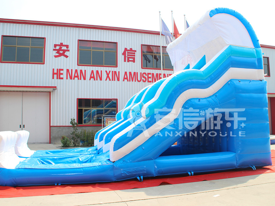 Giant inflatable water slide