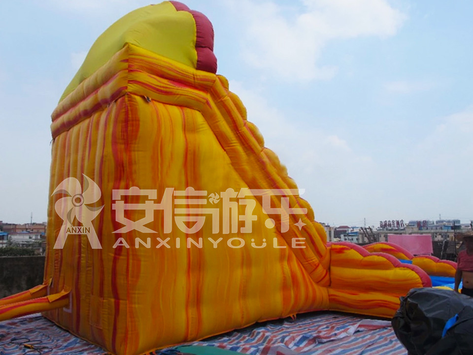 Giant inflatable water slide