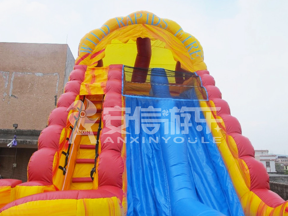 Giant inflatable water slide