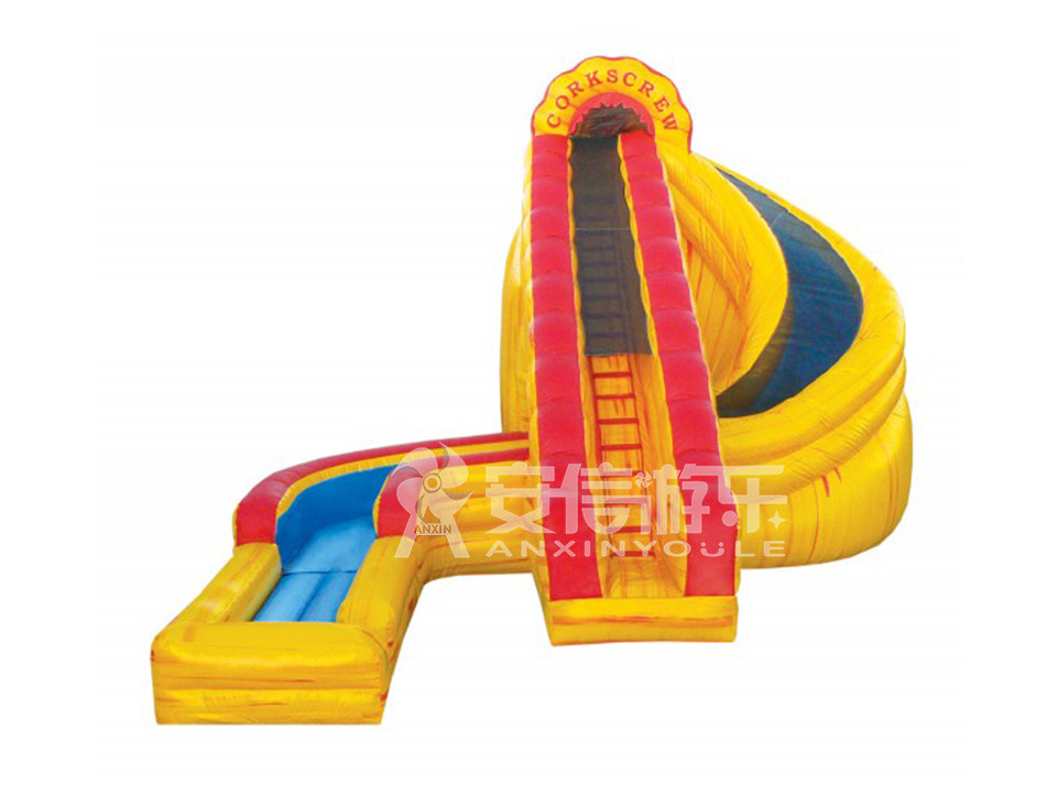 Giant inflatable water slide