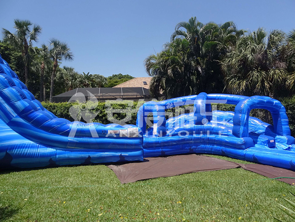 Giant inflatable water slide