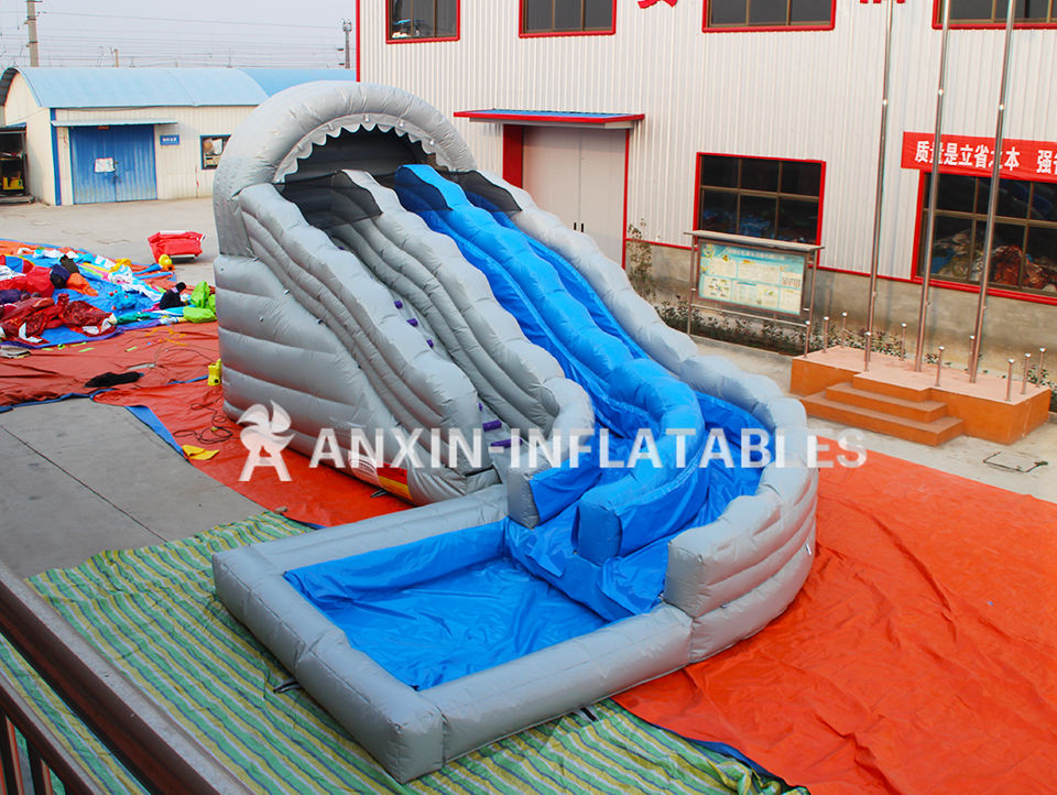 Giant inflatable water slide