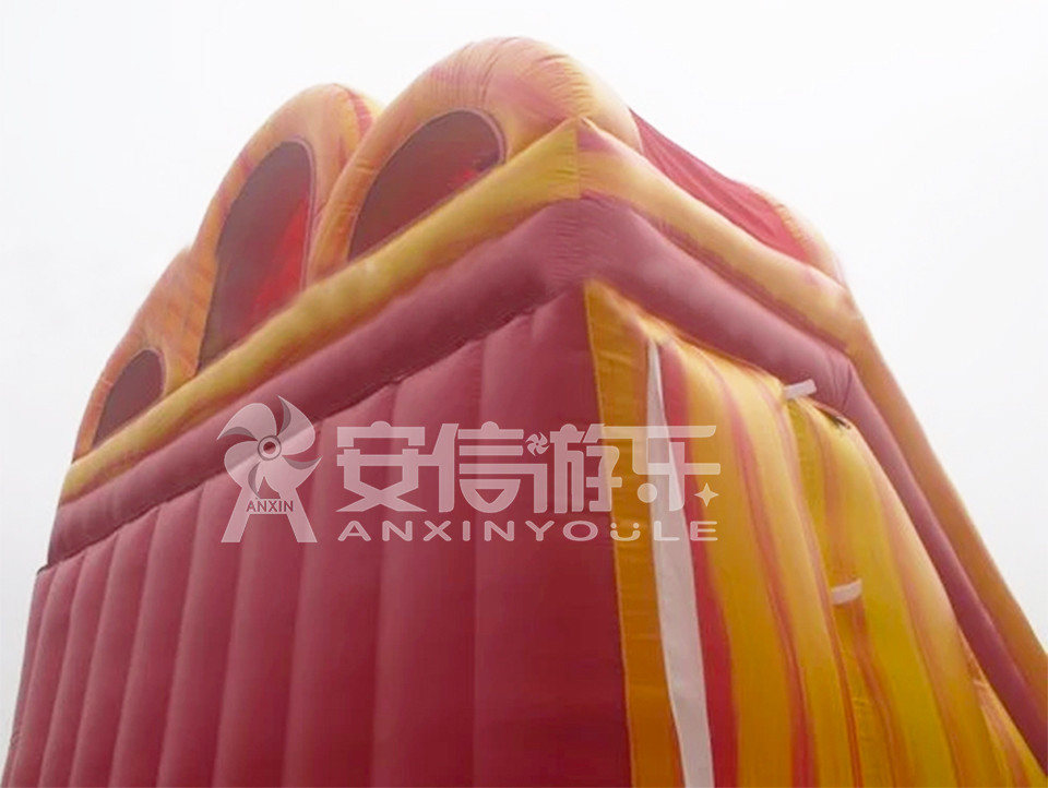 Giant inflatable water slide