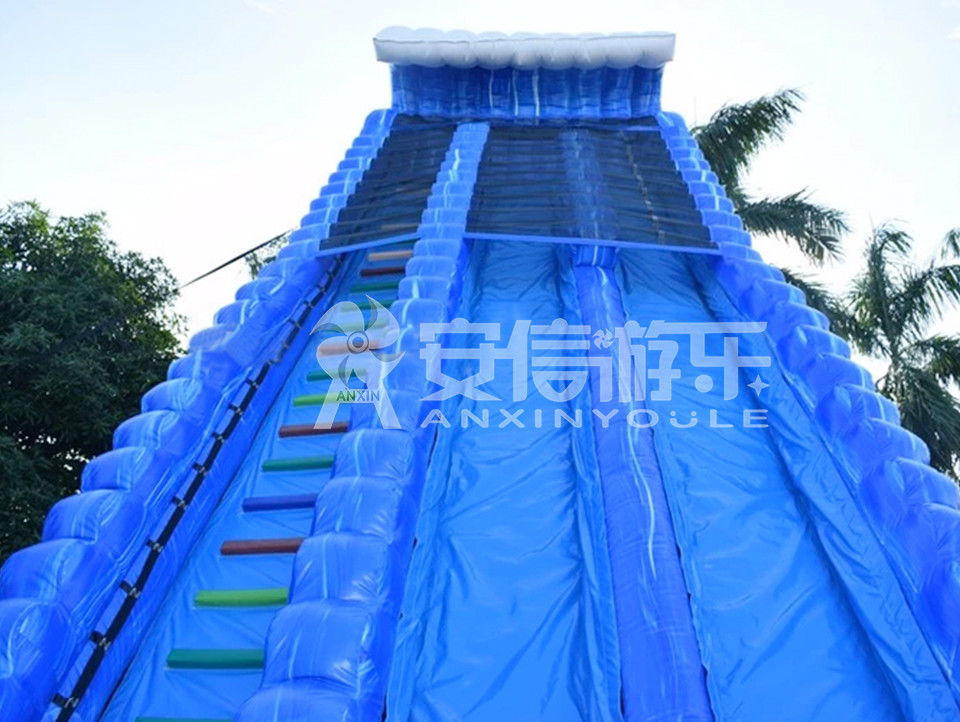 Giant inflatable water slide