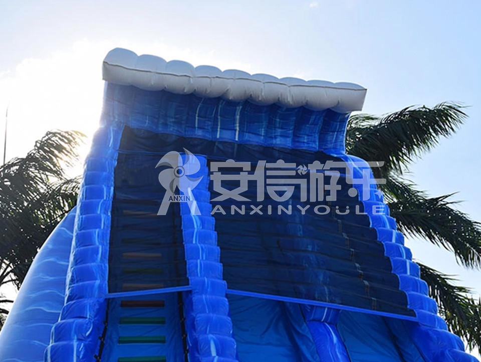 Giant inflatable water slide