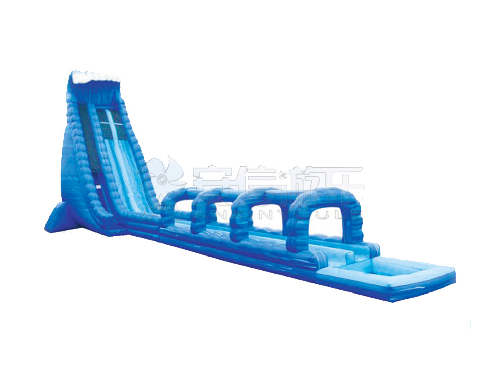 Giant inflatable water slide