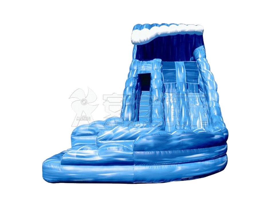 Giant inflatable water slide