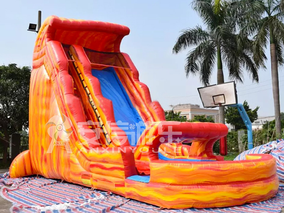 Giant inflatable water slide