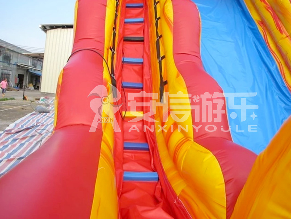 Giant inflatable water slide