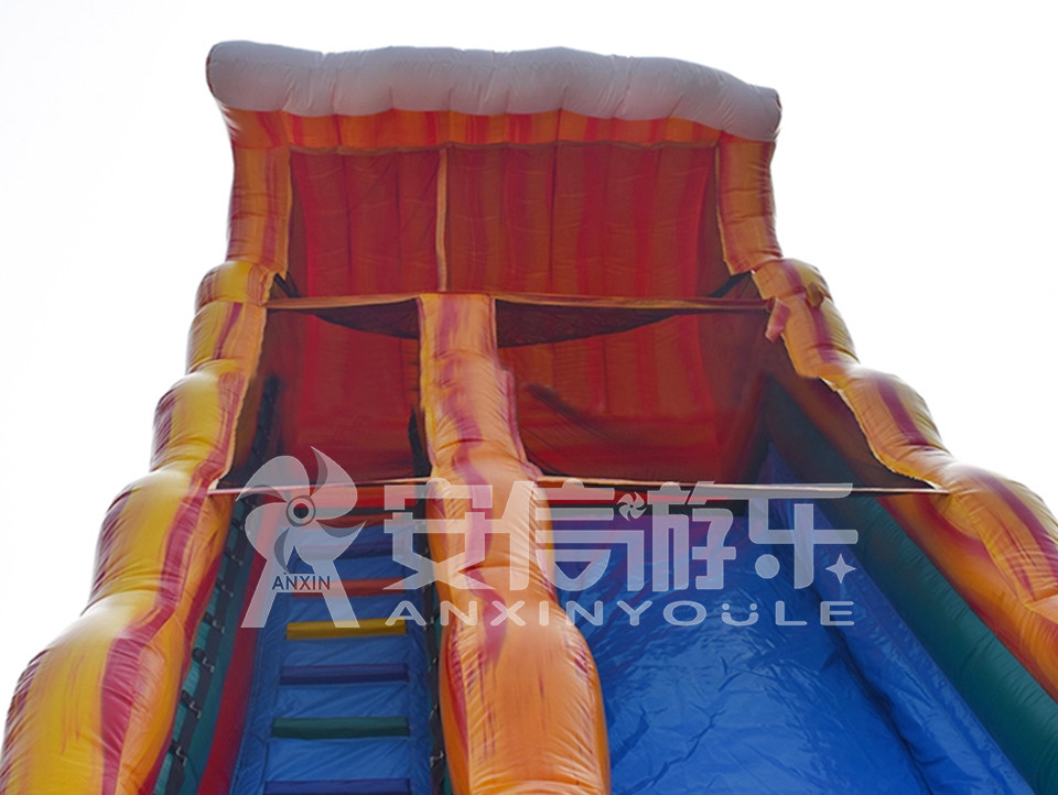 Giant inflatable water slide