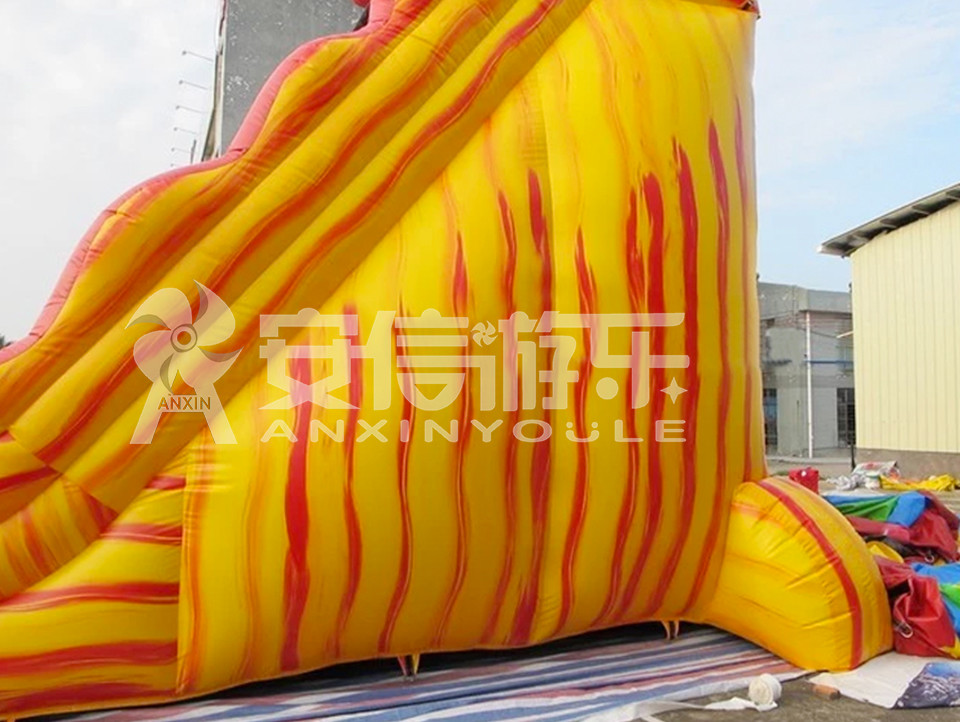 Giant inflatable water slide