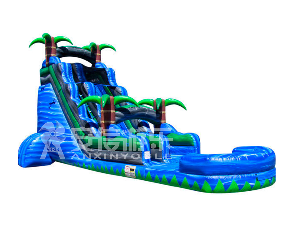 Giant inflatable water slide